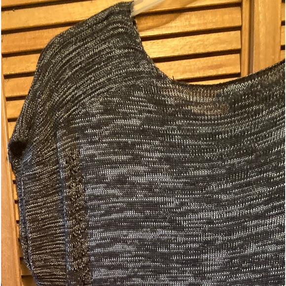 Reference Point Oversized Grey & White Marbled Knit Sweater Vest/Tunic - Picture 14 of 16